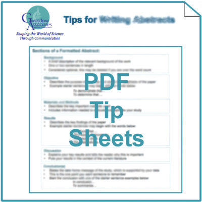 PDF Tip Sheets